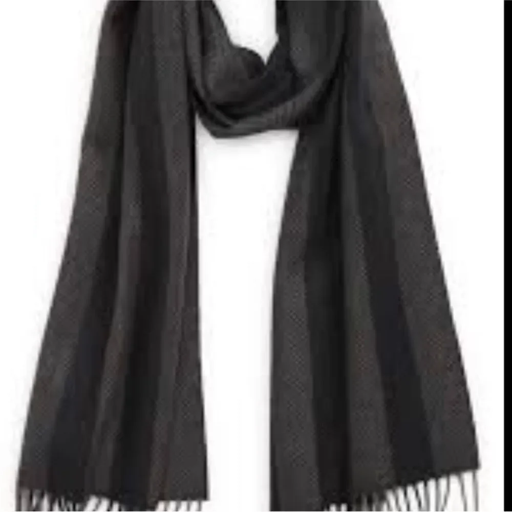 Nordstrom Black and Gray Men's Scarf